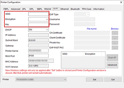 Connecting the Brother Printer Using the BPM